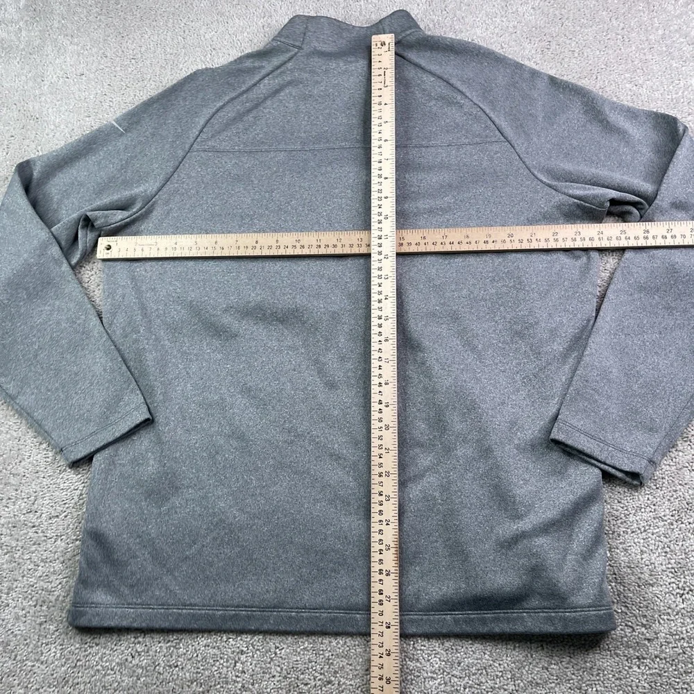 Nike Sweater Mens XL Gray Therma Fit Fleece Dr Pepper Quarter Zip Pullover